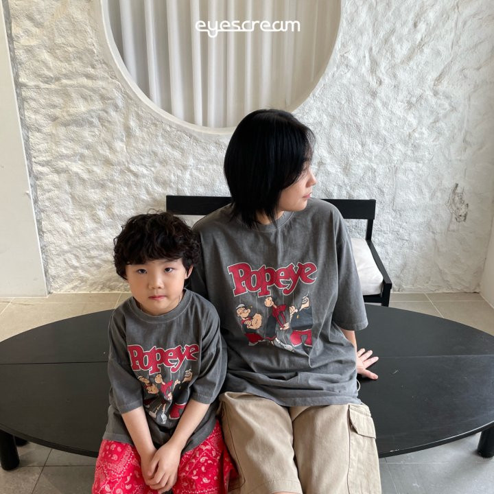 Eyescream - Korean Women Fashion - #shopsmall - Popeye Pigment Tee ADULT - 11