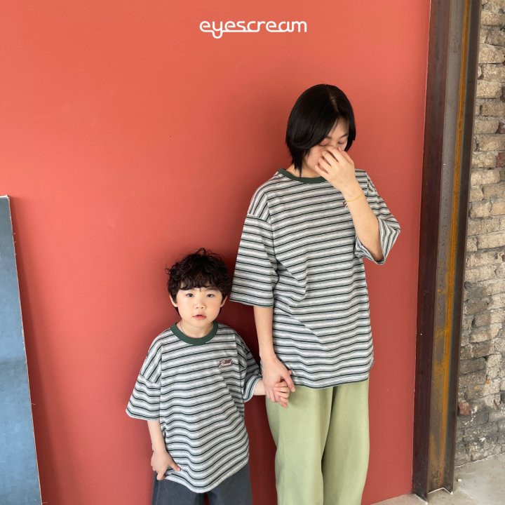 Eyescream - Korean Women Fashion - #vintageinspired - Brunch Stripe Tee ADULT - 7