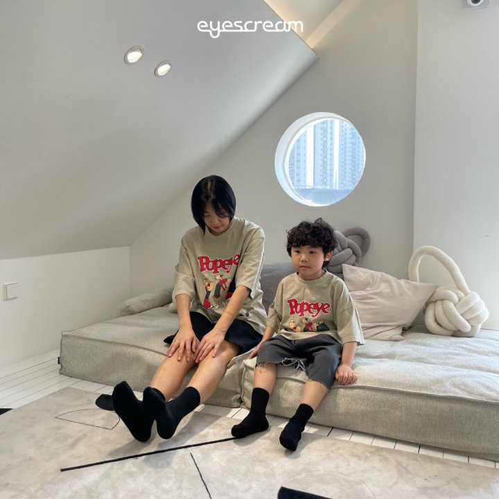 Eyescream - Korean Women Fashion - #vintageinspired - Popeye Pigment Tee ADULT - 6