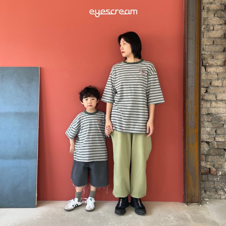 Eyescream - Korean Women Fashion - #vintagekidsstyle - Brunch Stripe Tee ADULT - 8