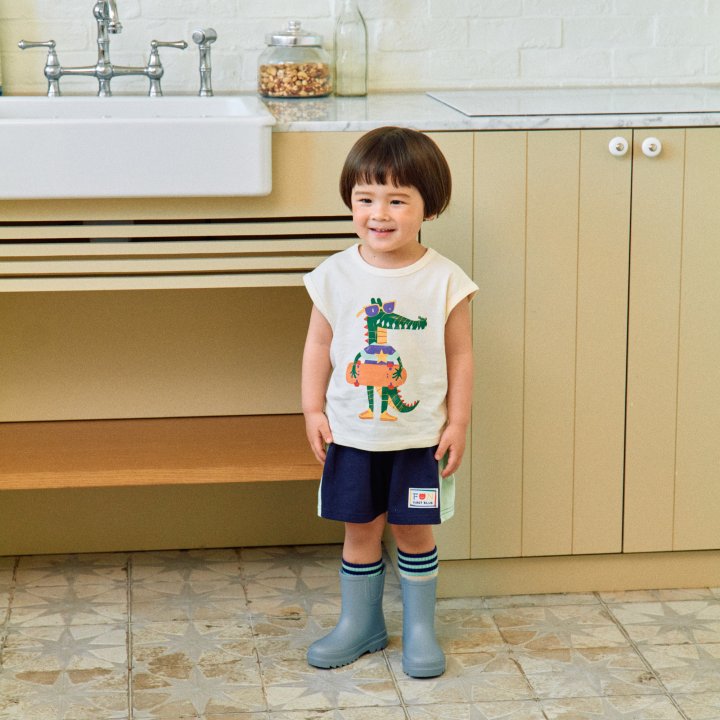 Firstblue - Korean Children Fashion - #Kfashion4kids - Cheetah Print Sleeveless Tee - 7