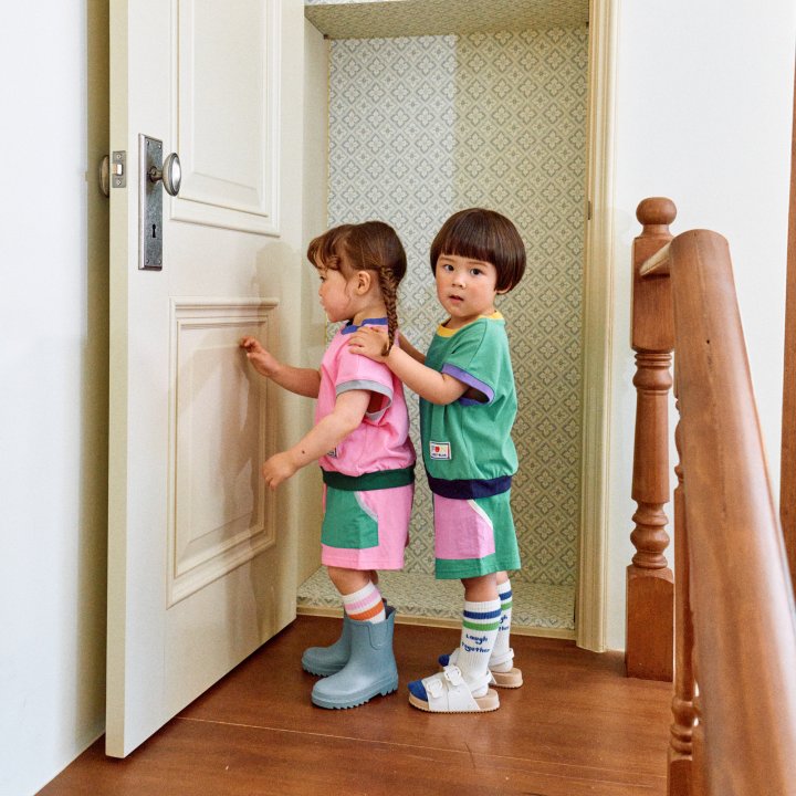 Firstblue - Korean Children Fashion - #Kfashion4kids - Pocket Color Shorts - 5
