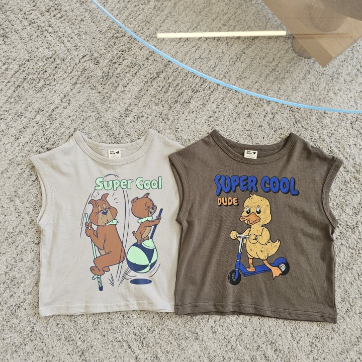 Firstblue - Korean Children Fashion - #childofig - Super Cool Sleeveless Tee - 11