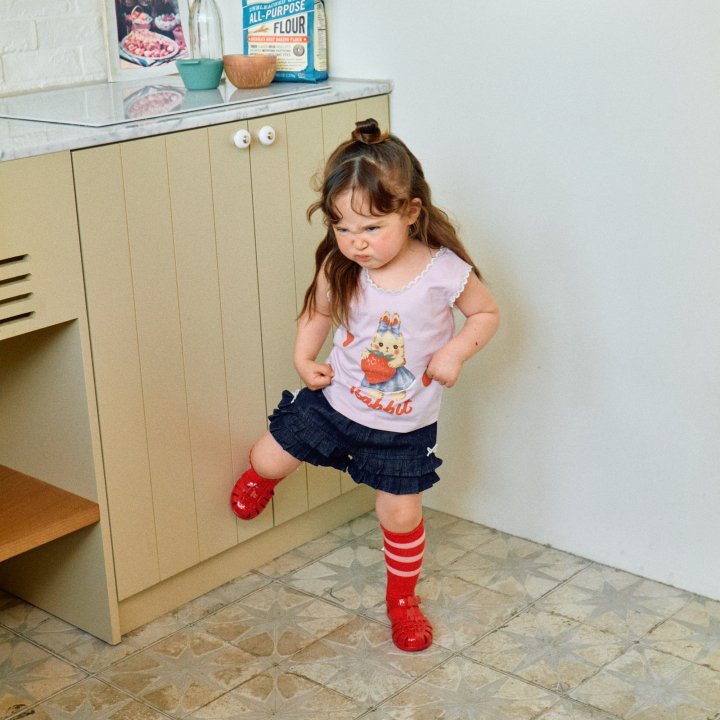 Firstblue - Korean Children Fashion - #childofig - Rabbit Lace Sleeveless Tee - 8