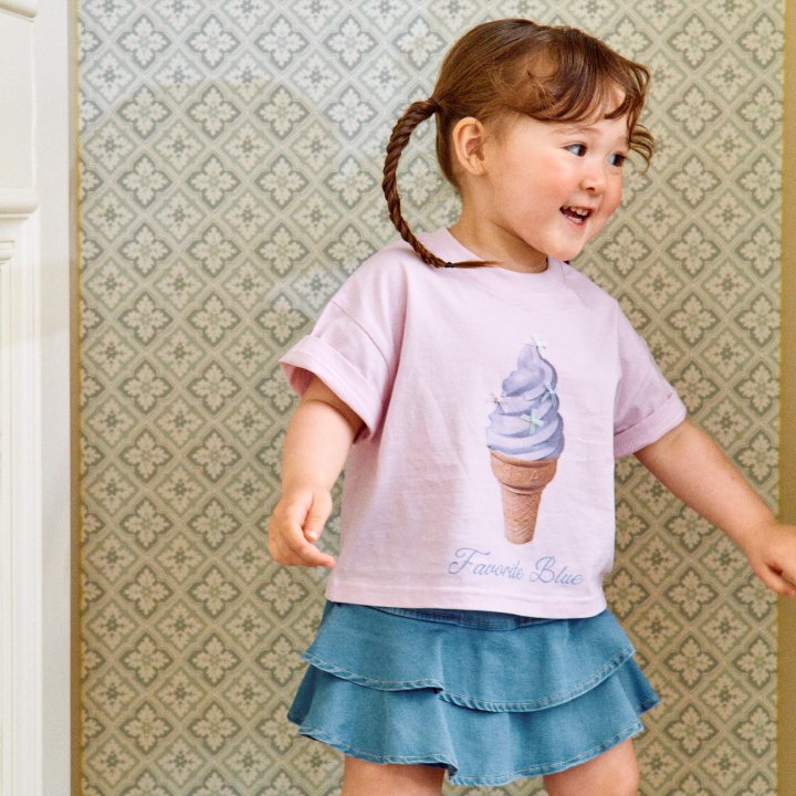 Firstblue - Korean Children Fashion - #childofig - Ribbon Ice Cream Tee - 6