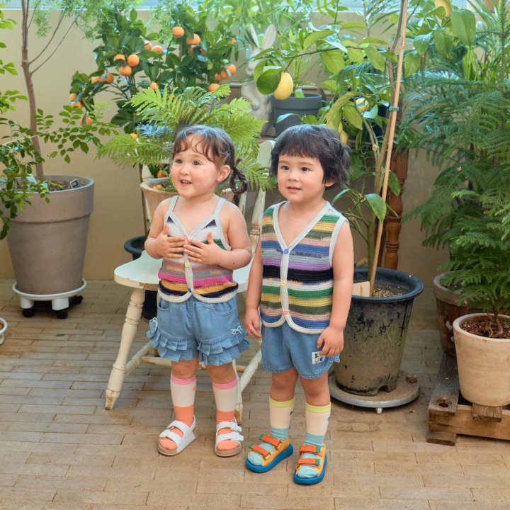 Strap Sleeveless Cardigan by Firstblue for Child - view 2