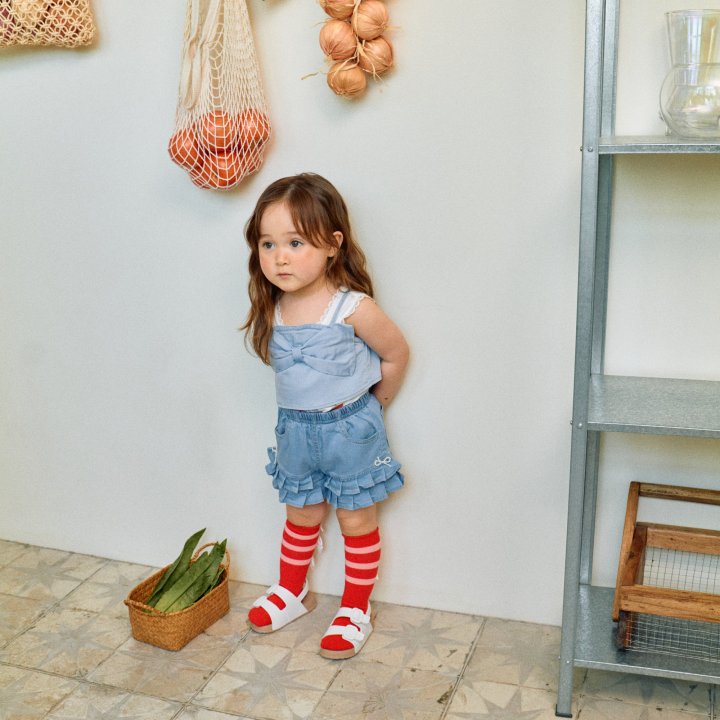 Firstblue - Korean Children Fashion - #designkidswear - Denim Bustier - 2