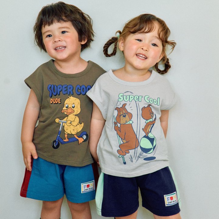 Firstblue - Korean Children Fashion - #discoveringself - Super Cool Sleeveless Tee
