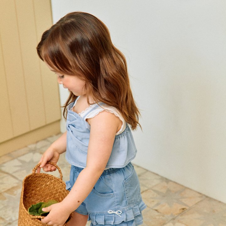 Firstblue - Korean Children Fashion - #discoveringself - Denim Bustier - 3