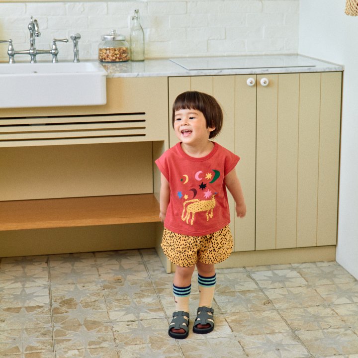 Firstblue - Korean Children Fashion - #fashionkids - Cheetah Print Sleeveless Tee - 3