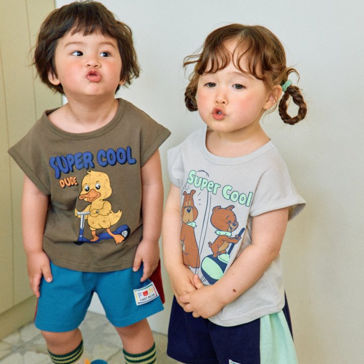 Firstblue - Korean Children Fashion - #fashionkids - Super Cool Sleeveless Tee - 2