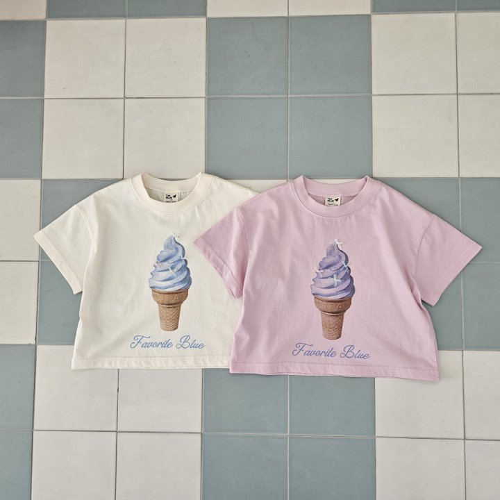 Firstblue - Korean Children Fashion - #fashionkids - Ribbon Ice Cream Tee - 11
