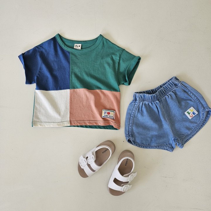 Firstblue - Korean Children Fashion - #fashionkids - Cube Short Sleeve Tee - 9