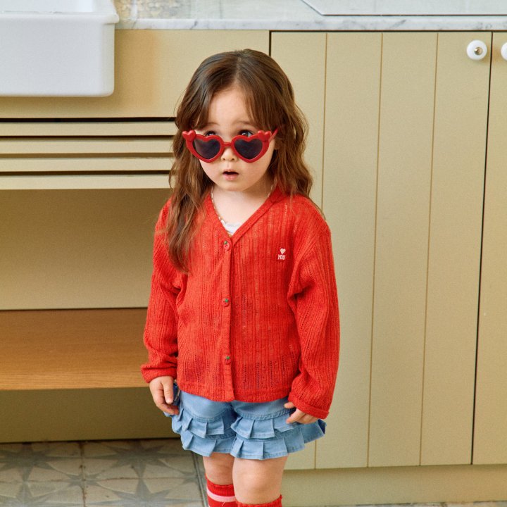Firstblue - Korean Children Fashion - #fashionkids - Lily Jacquard Cardigan - 3