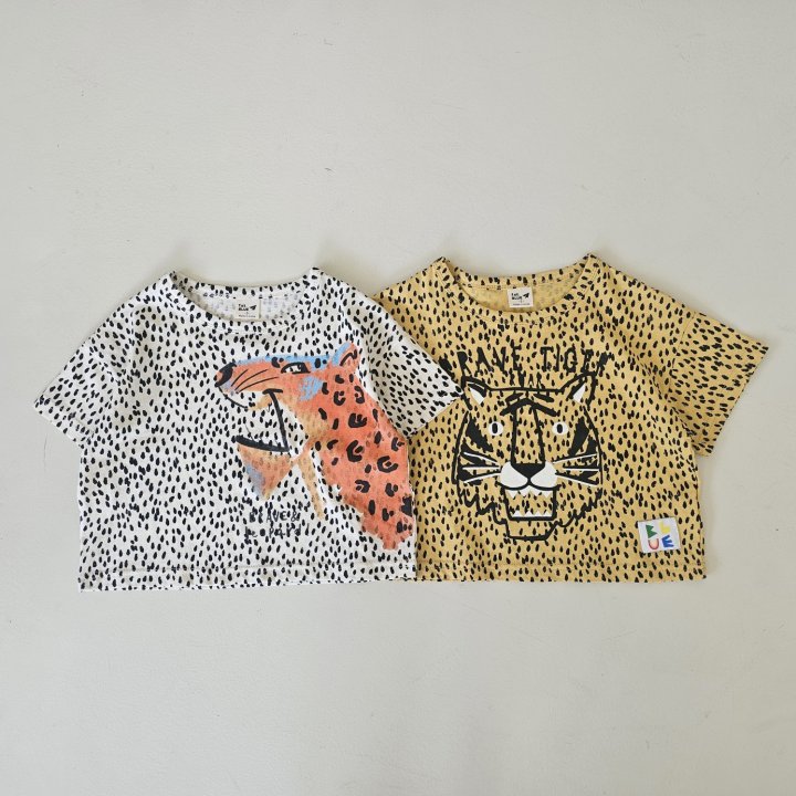Firstblue - Korean Children Fashion - #kidsshorts - Growl Short Sleeve Tee - 11