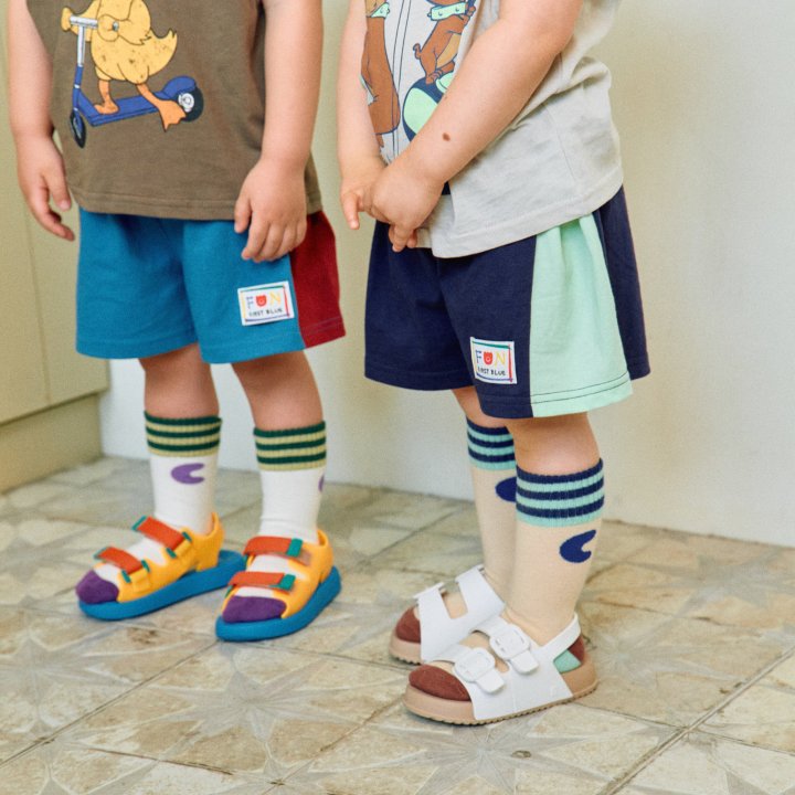 Firstblue - Korean Children Fashion - #kidsshorts - Box Pleat Short Pants - 3