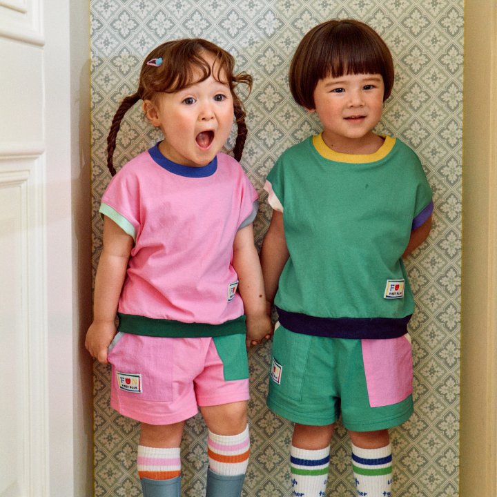Firstblue - Korean Children Fashion - #kidsstore - Crayon Color Tee - 2