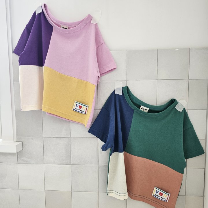 Firstblue - Korean Children Fashion - #kidsstore - Cube Short Sleeve Tee - 11