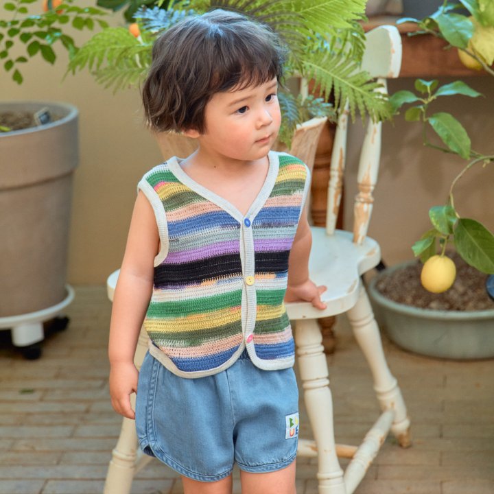Strap Sleeveless Cardigan by Firstblue for Child - view 7