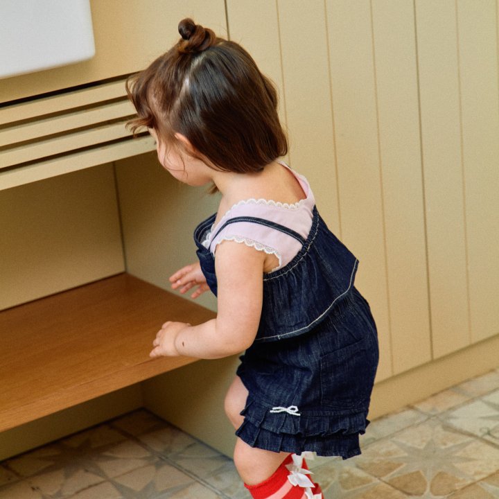 Firstblue - Korean Children Fashion - #kidsstore - Denim Bustier - 6