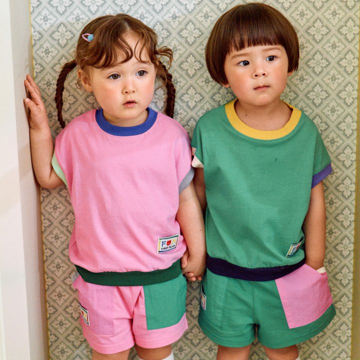 Firstblue - Korean Children Fashion - #kidsstore - Pocket Color Shorts - 3