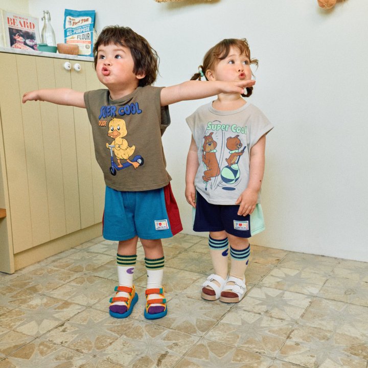 Firstblue - Korean Children Fashion - #kidzfashiontrend - Super Cool Sleeveless Tee - 5