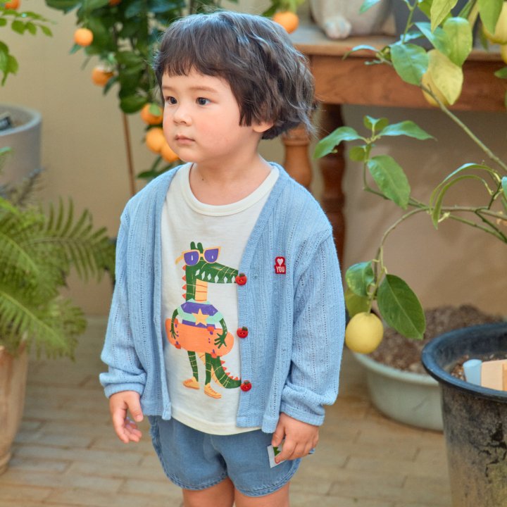 Firstblue - Korean Children Fashion - #kidzfashiontrend - Lily Jacquard Cardigan - 6
