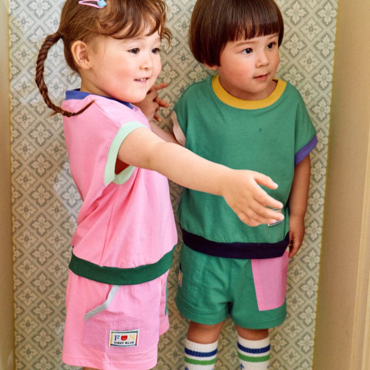 Firstblue - Korean Children Fashion - #kidsstore - Pocket Color Shorts - 4