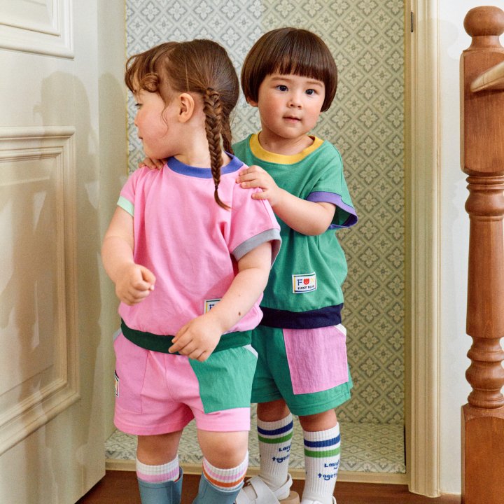 Firstblue - Korean Children Fashion - #littlefashionista - Crayon Color Tee - 5