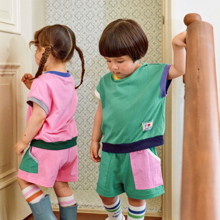 Firstblue - Korean Children Fashion - #minifashionista - Crayon Color Tee - 7