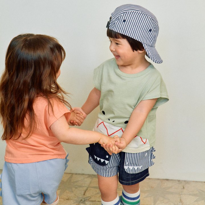 Firstblue - Korean Children Fashion - #minifashionista - Shark Drop Sleeveless Tee - 6