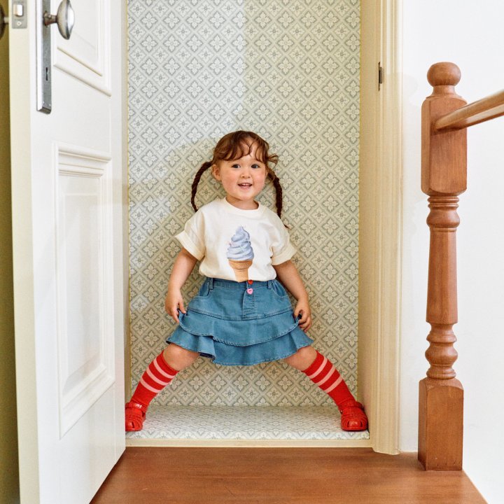 Firstblue - Korean Children Fashion - #magicofchildhood - Ribbon Ice Cream Tee - 4