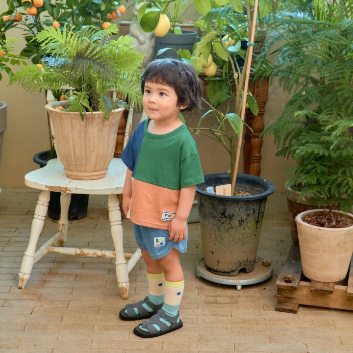 Firstblue - Korean Children Fashion - #minifashionista - Cube Short Sleeve Tee - 2