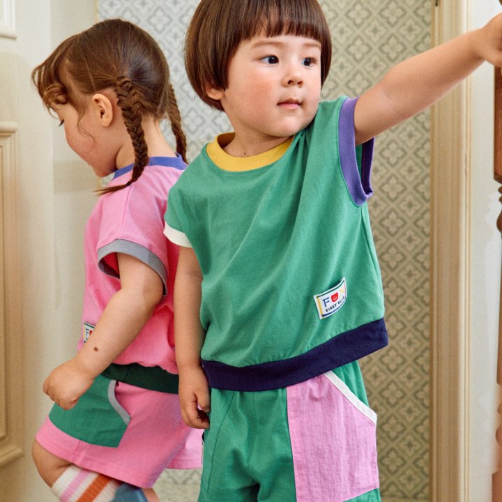 Firstblue - Korean Children Fashion - #prettylittlegirls - Crayon Color Tee - 8