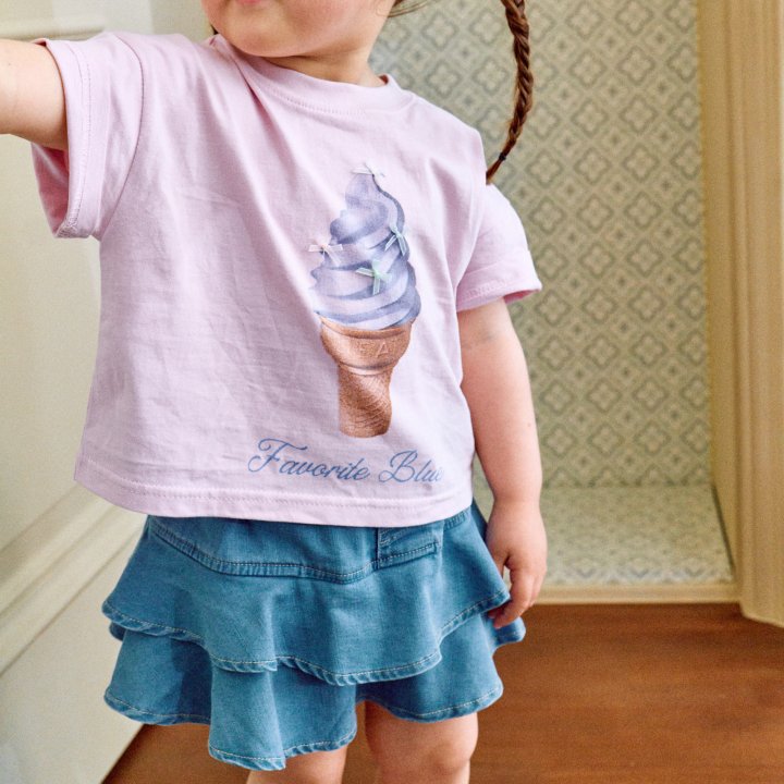 Firstblue - Korean Children Fashion - #prettylittlegirls - Ribbon Ice Cream Tee - 5