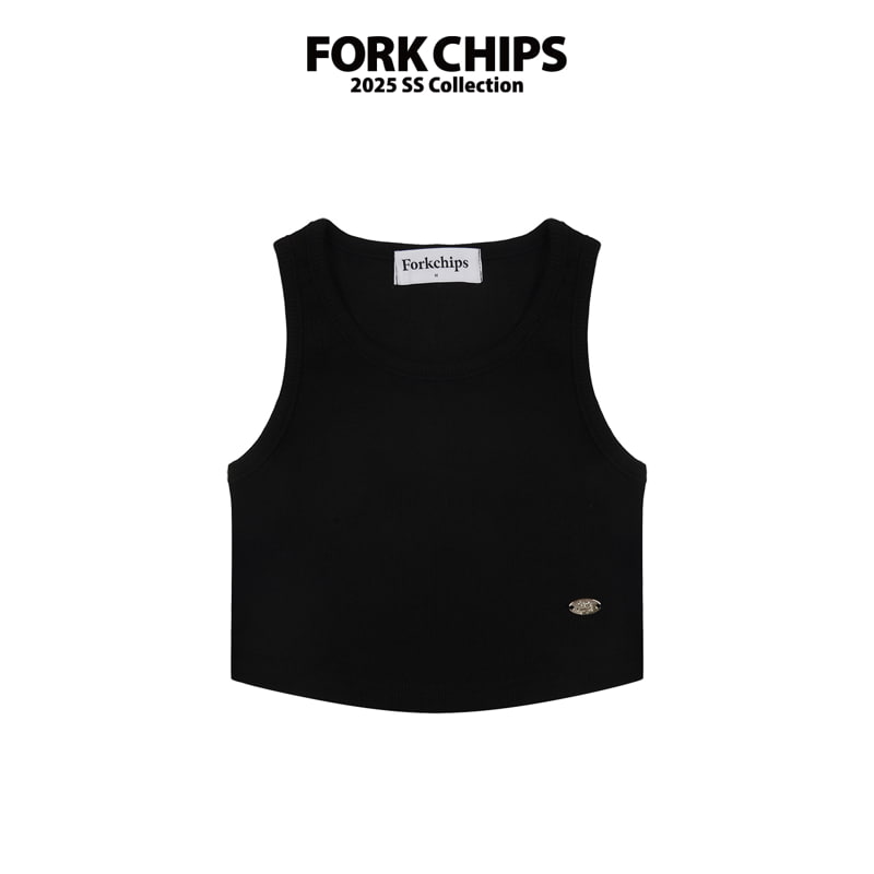 Fork Chips - Korean Children Fashion - #Kfashion4kids - Stone Mango Sleeveless - 6