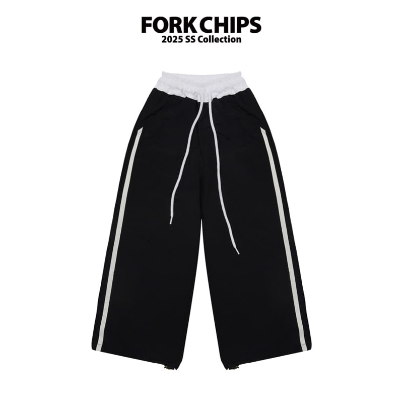 Fork Chips - Korean Children Fashion - #Kfashion4kids - Sporty Nylon Pants - 2