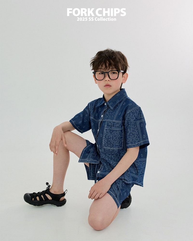 Fork Chips - Korean Children Fashion - #Kfashion4kids - Paisley Pants - 11