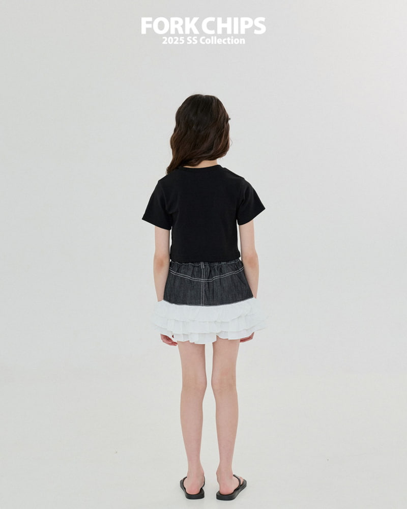 Fork Chips - Korean Children Fashion - #childofig - Drawing Ribbon Tee - 10