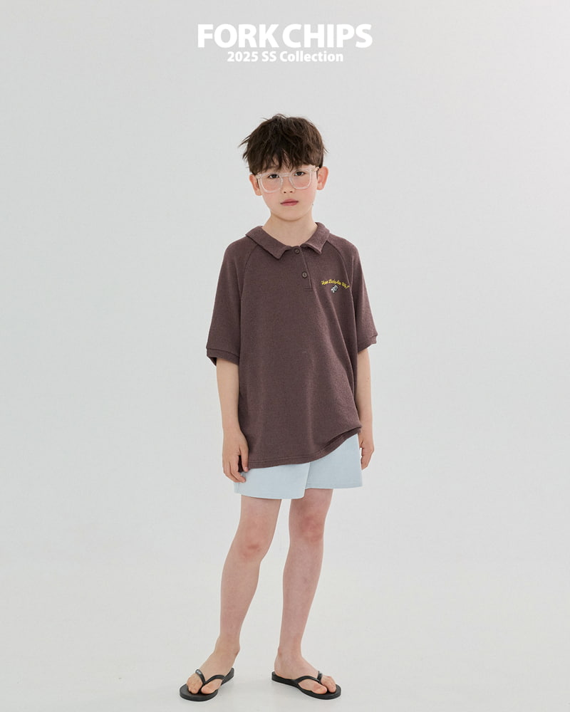 Fork Chips - Korean Children Fashion - #childofig - Dice Collar Tee - 3