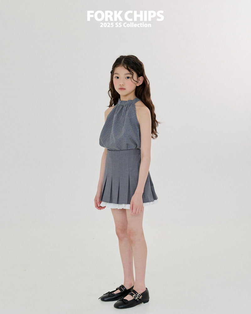 Fork Chips - Korean Children Fashion - #childofig - Olive Halter Blouse - 10