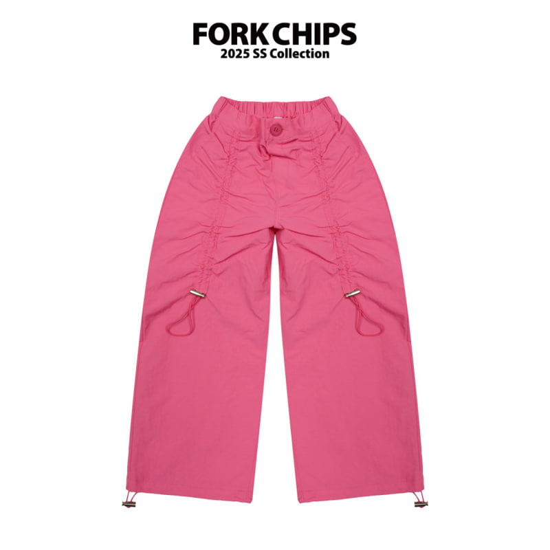 Fork Chips - Korean Children Fashion - #childrensboutique - Cherry Cock Nylon Pants