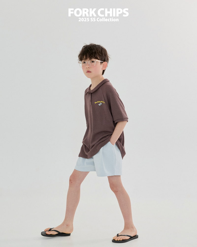 Fork Chips - Korean Children Fashion - #childofig - Dice Collar Tee - 4