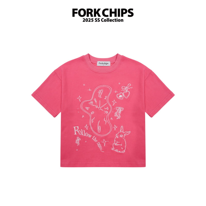 Fork Chips - Korean Children Fashion - #childrensboutique - Alice Bunny Tee