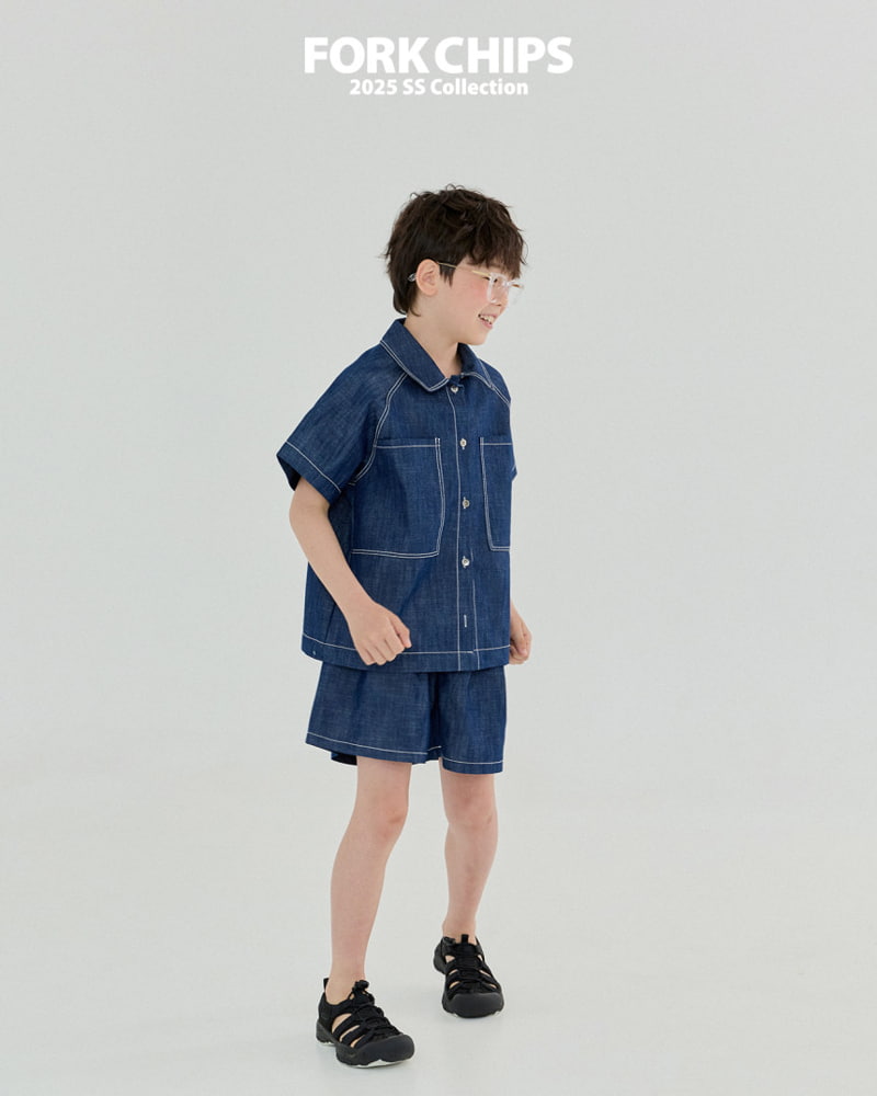 Fork Chips - Korean Children Fashion - #childrensboutique - Boy Raglan Shirt - 10