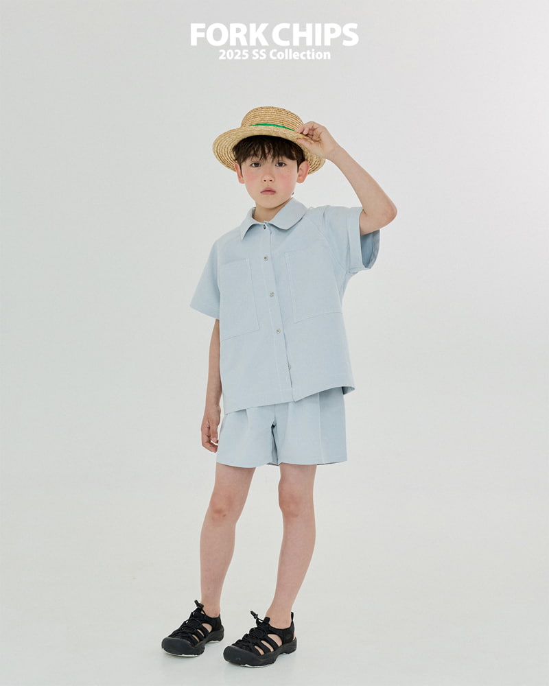 Fork Chips - Korean Children Fashion - #childrensboutique - Voice Stitch Pants - 3