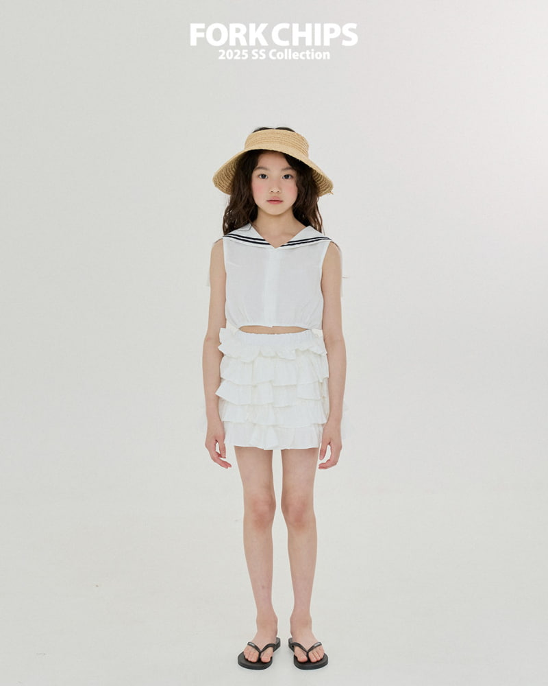 Fork Chips - Korean Children Fashion - #childrensboutique - Ete Cancan Skirt - 10
