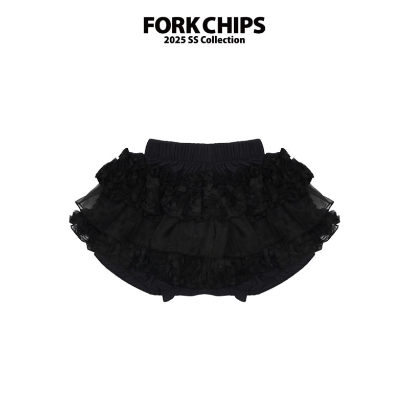 Fork Chips - Korean Children Fashion - #designkidswear - Tinkerbell Tutu Skirt