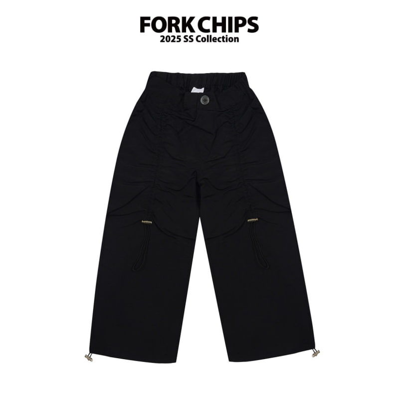 Fork Chips - Korean Children Fashion - #designkidswear - Cherry Cock Nylon Pants - 2