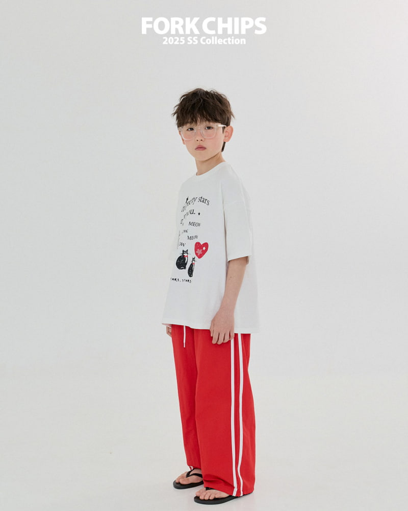 Fork Chips - Korean Children Fashion - #designkidswear - Sporty Nylon Pants - 10